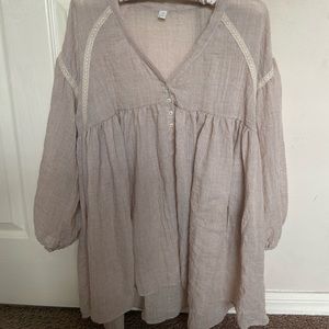 Long sleeve tunic dress